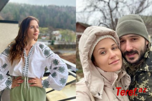 Məşhur ukraynalı aktrisa və televiziya aparıcısı cəbhədən qayıdan əri ilə görüntülərini paylaşdı – FOTO