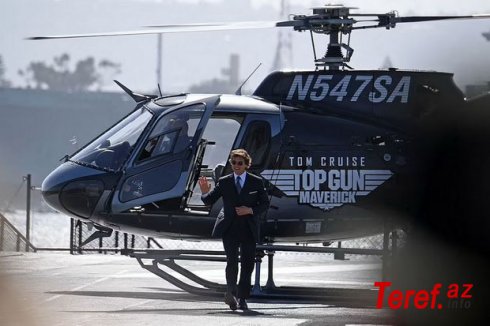 Tom Kruz təccübləndirdi: Helikopterdən “Qırmızı xalı”ya - FOTO/VİDEO