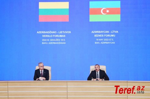 Litva ilə Azərbaycan uzun illərdir strateji tərəfdaşdırlar