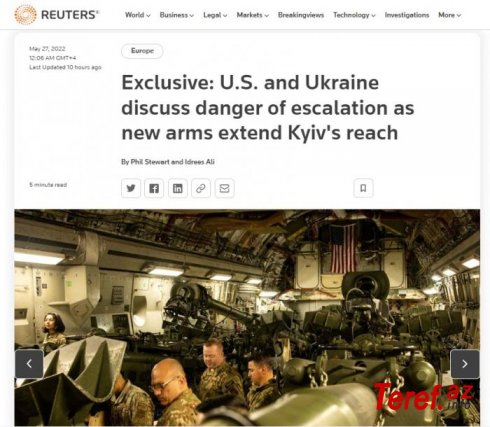 "ABŞ Kiyevə Rusiyanın dərinliklərini vurmamağı məsləhət bilib" - Reuters