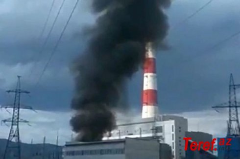Buryatiyada elektrik stansiyası yanıb