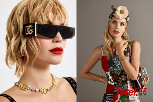 Şahzadə Diananın qohumu “Dolce & Gabbana” eynəklərini reklam etdi