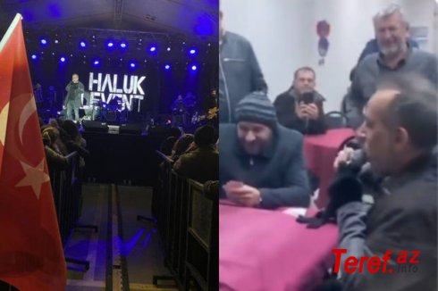 Haluk Levent konserti zamanı üşüdüyü üçün yaxınlıqdakı kafeyə girdi - VİDEO