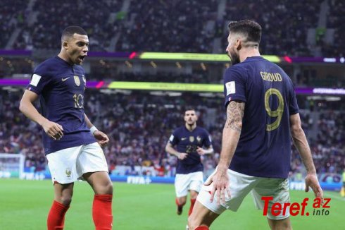 DÇ-2022: Fransa Polşaya qalib gəlib 1/4 finala çıxdı
