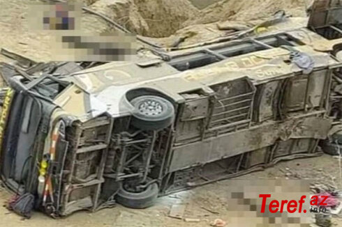 Peruda avtobus uçurumdan aşdı, 25 nəfər öldü