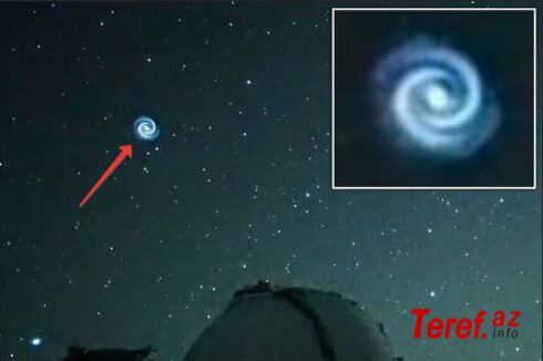Səmada qalaktikaya bənzəyən sirli mavi spiralın heyrətamiz görüntüsü - VİDEO