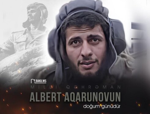 Milli Qəhrəman Albert Aqarunovun doğum günüdür