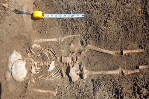 Xaçmazda e.ə III minilliyə aid insan skeleti tapılıb