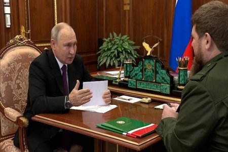 Putin Kadırovla görüşdü: SAĞDIR... - Ukraynanı müzakirə ediblər...