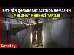 İsrail BMT-nin yardım agentliyinin altında HƏMAS tunelləri aşkar edib