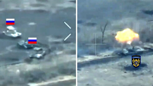 Cəmi 15 dəqiqədə: Bir Ukrayna tankı üç rus tankına qalib gəldi (VİDEO)