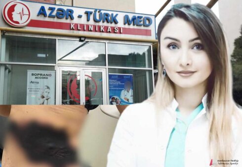 Bədən şəkilləndirmə etdirmək istəyən xanmın ŞOK FOTOLARI - "Azer Türk Med" kilnikasında həyacan siqnalı