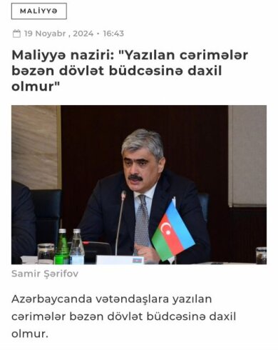 Vətəndaş cəriməni ödəməyəndə məsuliyyət daşıyır, bəs ödənilən vəsait büdcədən yan keçib ciblərə gedəndə bunun məsuliyyəti kimin üzərinə düşür?