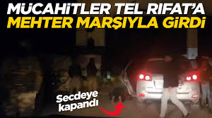 Türkmən soydaşlarımız doğma Tel-Rıfata "Mehtər marşı" ilə daxil oldular! - VİDEO