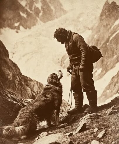 St. Bernard cinsi bir köpek olan Barry