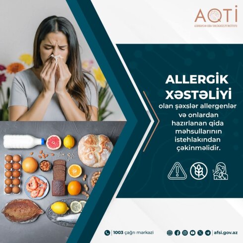 Allergiyası olanlar bu qidalardan uzaq durmalıdır