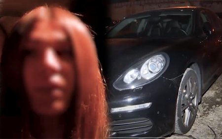 Bakıda “Porsche”ni sərxoş vəziyyətdə sürən qadın həbs edildi - FOTO, VİDEO