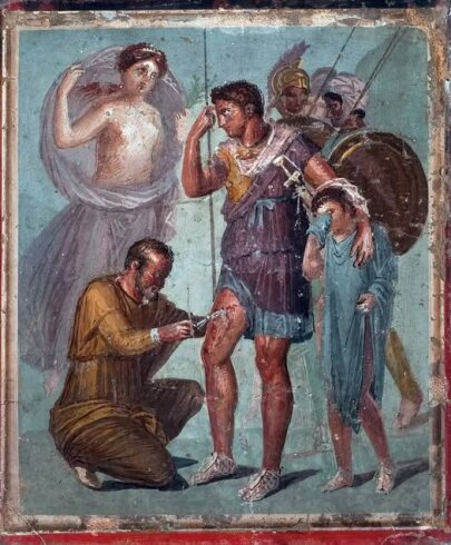 M.S. 1. yüzyıldan kalma Pompei'den bu fresk