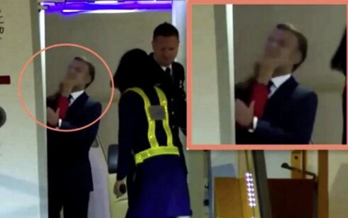 Makron arvadının ona şillə vurmasından danışdı