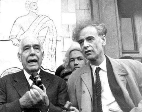 Нильс Бор и Лев Ландау. День Архимеда, 1961 год.