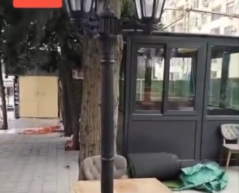 Xətai rayonu Sarayeva küçəsində qanunsuz obyektin açılışına hansı məmur icazə verdi?-Videofaktlar