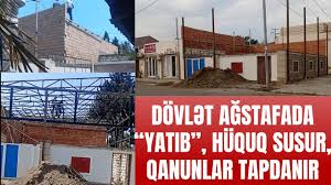 DÖVLƏT AĞSTAFADA “YATIB”, HÜQUQ SUSUR, QANUNLAR TAPDANIR  VİDEO