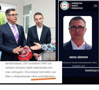 Rafael Bünyatov özünü Karate Federasiyasında vitse-prezident kimi təqdim edir - Əslində isə...