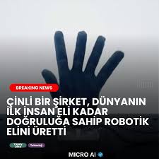 Çin merkezli Wuji Tech, yalnızca 600 gram ağırlığında olmasına rağmen insan elinin hassasiyetini ve gücünü taklit edebilen robotik el geliştirdi.  VİDEO